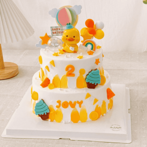 2 Tier - Ducky Delight 6" + 8"